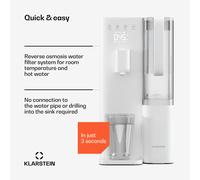 VitalPour Filtro de agua | Filtro de 5 etapas | Ósmosis inversa | Depósito de 5 L | Táctil | Móvil | 3 segundos