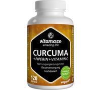 Vitamaze Cúrcuma + Piperina + Vitamina C Vegano 120caps