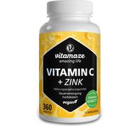 Vitamaze Vitamina C de Alta Dosificación + Zinc - 360 comprimidos Vitamaze