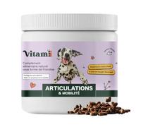 Vitamii - Golosinas Para Perros | Cúrcuma, Aceite de Pescado, Vitaminas | Dulces Perros Seniors Contra la Artrosis y el Dolor | Apoya Movilidad y Articulaciones | 120 bocados