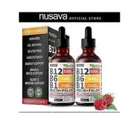 Vitamin B12 And B6 Liquid Drops,(2 Pack) B12 Sublingual Vitamin B Complex - B 12 Vitamin -CN