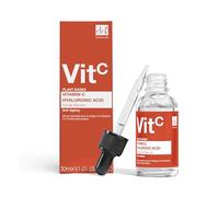 Dr BOTANICALS Suero facial con 5 % de vitamina C, 2 % de ácido hialurónico, antienvejecimiento, antiarrugas, iluminador de la piel, hidratante, rejuvenecedor con Beautifeye para resultados que