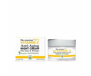 Vitamin C Anti-Aging Night Cream Organic Raspberry 50 Ml