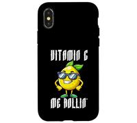 Vitamin C Me Rollin Cool Lemon Gafas De Sol Citrus Pun Carcasa para iPhone X/XS