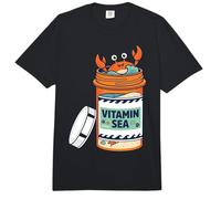 Vitamin Happy Crab Ocean Beach Sea Design Comfort Colors Adult Heavyweight T-Shirt