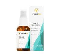 Vitamin360 - Spray Oral de Vitamina D3 + K2 (30 ml, Sabor Menta)