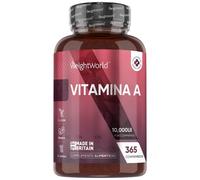 Vitamina A 10.000 UI - 365 comprimidos veganos - Vitamina A en forma de Retinol de Alta Potencia para el Sistema Inmune, Vista y Piel