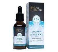 Vitamina A + D3 + K2 Gotas - 50 ML - Premium: 99.7+% All-Trans (K2VITAL® by Kappa) + Vitamina D3 + A (Retinol) altamente biodisponible - Líquido