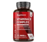Vitamina B Complex con Vitamina C 365 Comprimidos Veganos Para 1 Año - Complejo B Completo con B1, B2, B3, B5, B6, B7 (Biotina), B9 (Ácido Fólico) y B12