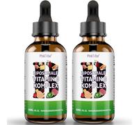 Vitamina B Complex Liposomal - Complejo de Vitaminas B en Forma Líquida de Alta Dosis con las 8 Vitaminas B, Sin Aditivos, 60 ml (Paquete de 2)
