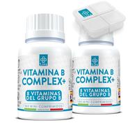Vitamina B Complex PiùLife, 730 Comprimidos Veganos, 1 Año De Complejo B Completo, Vitamina B1, B2, B3, B5, B6, B7, Biotina, B9 Acido Folico Y B12, Energía, Vitaminas Para El Cansancio