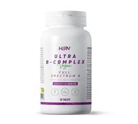 Vitamina B - Ultra B-Complex - de HSN | 30 Tabletas con Todas las Vitaminas del Grupo B | Con PABA, Inositol y Colina | Formas de Alta Biodisponibilidad | No-GMO, Vegano, Sin Gluten
