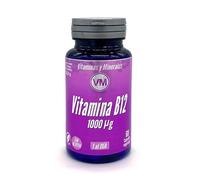 Vitamina B12 1000 µg | Cianocobalamina | 60 Cápsulas Veganas | Sin Gluten | Complemento Alimenticio