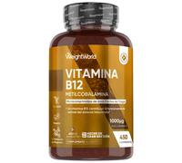 Vitamina B12 1000 mcg · 450 Comprimidos · Fórmula Vegana para Energía y Bienestar Diario