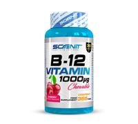Vitamina B12 Sublingual - 1000 mcg - 365 tabletas - Sabor Cereza - Vitamina B12 - Vitamina B12 vegana - Vitamina B12 Cianocobalamina - Vitaminas B12 - Suplemento Vitamina B12
