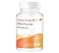 Vitamina B2 Riboflavina 100mg - 180 comprimidos - mayor energía- metabolismo- cabello más sano | Vitamintrend®