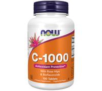 Now Foods Suplemento Vitamina C-1000 con escaramujo 100 comprimidos