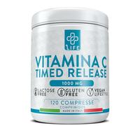VITAMINA C 1000 mg Acción Retardada PiùLife, 120 Comprimidos Alta Dodis De La Vitamina C Pura, Suplemento Para Reforzar el Sistema Inmunológico, Antioxidantes, Energía, Vit C 1000mg