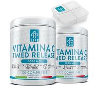 VITAMINA C 1000 mg Acción Retardada PiùLife, 240 Comprimidos Alta Dodis De La Vitamina C Pura, Suplemento Para Reforzar el Sistema Inmunológico, Antioxidantes, Energía, Vit C 1000mg
