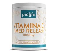 Vitamina C 1000 mg Liberación Prolongada PiùLife, 120 Comprimidos