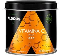 Aldous Bio Vitamina C 1000 mg por dosis diaria con Zinc y Coenzima Q10 – 400 comprimidos