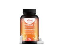 Vitamina C 1000 mg Reforzada y Zinc más Bioflavonoides cítricos para mejorar su absorción | Reduce Cansancio y Fatiga | Antioxidante Inmunológico | 30 Cápsulas Vegetales