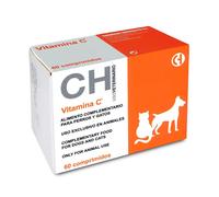 Vitamina C 60 comprimidos suplemento que fortalece el sistema inmunológico de perros y gatos Chemical Ibérica