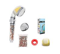 Vitamina C con Botón Filtro de Cabezal de Ducha con Vitamina C Filtro de Cabezal de Ducha para Agua Dura (Podría no ser compatible con Ducha Eléctrica)(1 Modo Pequeño VIT C Encendido/Apagado