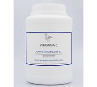 Vitamina C en Polvo Pura Power Natural life | Protector del Sistema Inmunitario, Reductor del cansancio, Beneficioso para Huesos y Piel | Envase de 500 Gr