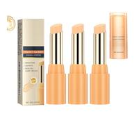 Vitamina C Eye Balm Stick - Crema hidratante y blanqueadora para ojeras, reduce la hinchazón, reduce las bolsas de los ojos, ilumina las líneas finas, tratamiento nutritivo para ojos cansados (3
