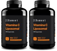 Vitamina C Liposomal 1000 mg - Máxima Absorción - 180 Cápsulas Veganas (Paquete de 2)