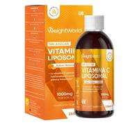 Vitamina C Liposomal 1000mg Líquida 250ml - Sabor Natural a Naranja - Ascorbato de Sodio Vegano y Sin Azúcares - La Vitamina C Contribuye a la Función Normal del Sistema Inmune (EFSA) - Para 25 Días
