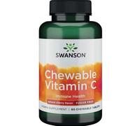 Vitamina C masticable, sabor a cereza natural - 60 tabletas masticables