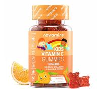 Vitamina C Niños 40mg - Sin Azúcar - 30 Gominolas - Zinc, Vitamina B12, B6, Bioflavonoides y Escaramujo - Suplementos Vitamínico Vegano y Sin Gluten - Apoyo Inmunológico - Vitaminas Niños - Novomins