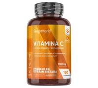 Vitamina C + Rosa Mosqueta y Bioflavonoides - 1000 mg 180 comprimidos - Para Sistema Inmune y Reducir el Cansancio