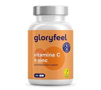 Vitamina C + Zinc - 365 Cápsulas - 1000mg Vitamina C + 20mg Zinc - Apoya el sistema inmunológico y reducen la fatiga - Vitamina C Tamponada con Protección gástrica y pH neutro - 100% vegano