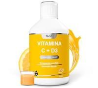 Vitamina C + Zinc + Vitamina D3 - Refuerza tus Defensas, Sistema Inmunológico y Huesos - Máxima Absorción Líquida, Rutina Fácil y Cómoda - Vegano, Sin Edulcorantes, Sabor Naranja, 500ml (33 días)