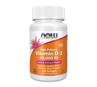 Now Foods Vitamina D3 250 mcg (10000 UI) - 240 Cápsulas blandas