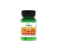Vitamina D3 1000 UI (25 mcg) 30 cápsulas Swanson Health Products