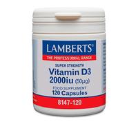 Vitamina D3 2000 UI 120 cápsulas Lamberts - suplemento de vitamina D