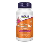 Now Foods Vitamina D3 1000 UI - 180 Cápsulas blandas