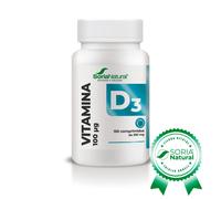 Soria Natural - Vitamina D3 - 100 µg (4000 UI) - Vegana - 150 comprimidos