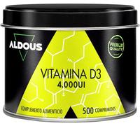 Aldous Bio – Vitamina D3 4000 UI (Colecalciferol) – 500 comprimidos