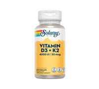 Vitamina D3 4000 UI + K2 50 mcg 120 Cápsulas Solaray