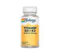 Vitamina D3 4000 UI + K2 50 mcg 60 Cápsulas Solaray