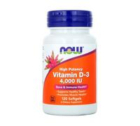 Vitamina D3 4000 UI NOW (120 cápsulas blandas)