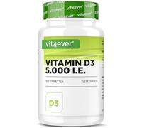 Vitamina D3 5.000 UI Depot - 500 Comprimidos - Alta Dosificación - Vegetariano - Alta Pureza - Dosis para 5 Días 1000 UI al Día - Premium
