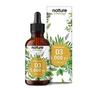 Vitamina D3 5000 U.I. por gota, Alta dosis - 50ml (líquido) en aceite MCT de coco - Gotas de Vitamina D3 altamente biodisponible y estable - Probado en laboratorio, sin aditivos
