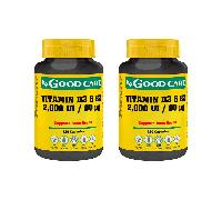 Vitamina D3 + K2 2000UI Pack 2 x 120 Cápsulas Good Care