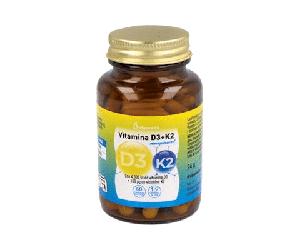 Vitamina D3+K2 60 cápsulas vegetales Plameca - suplemento de vitaminas D y K